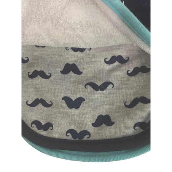 Buttons and Stitches 3 Pack Baby Boy Bibs Blue Turquoise New - Picture 2 of 7